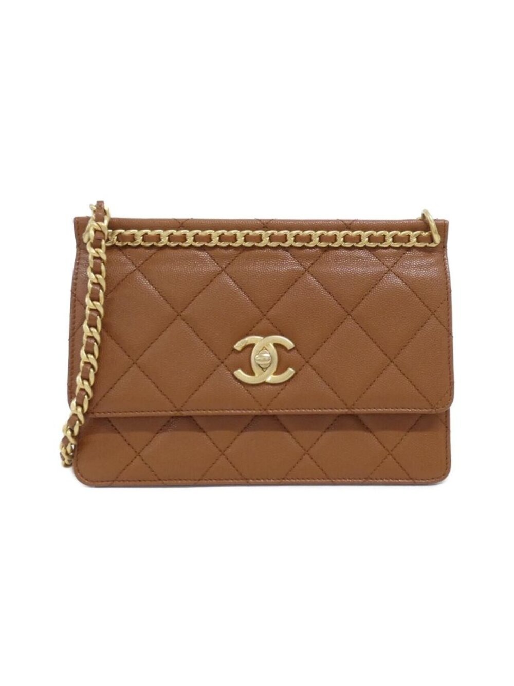 Chanel Shoulder Bag Brown
